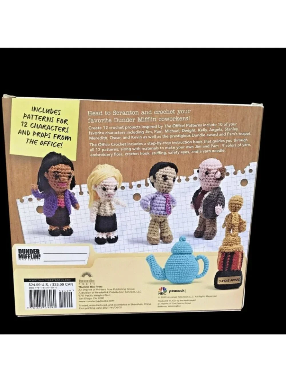 The Office Crochet Kits & Paperback Book by Allison Hoffman New Sealed in Box